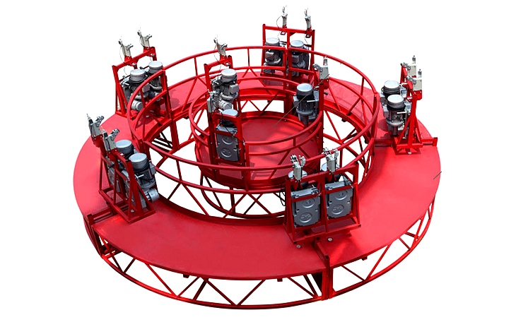 煙囪、井道施工作業(yè)吊籃